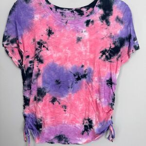 VICTORIA’S SECRET PINK | Tie-Dye Cinch Side Top Pink Purple Women’s Size Medium